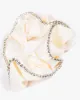White Rhinestone Trim Hair Scrunchie sold by Collete Hayman