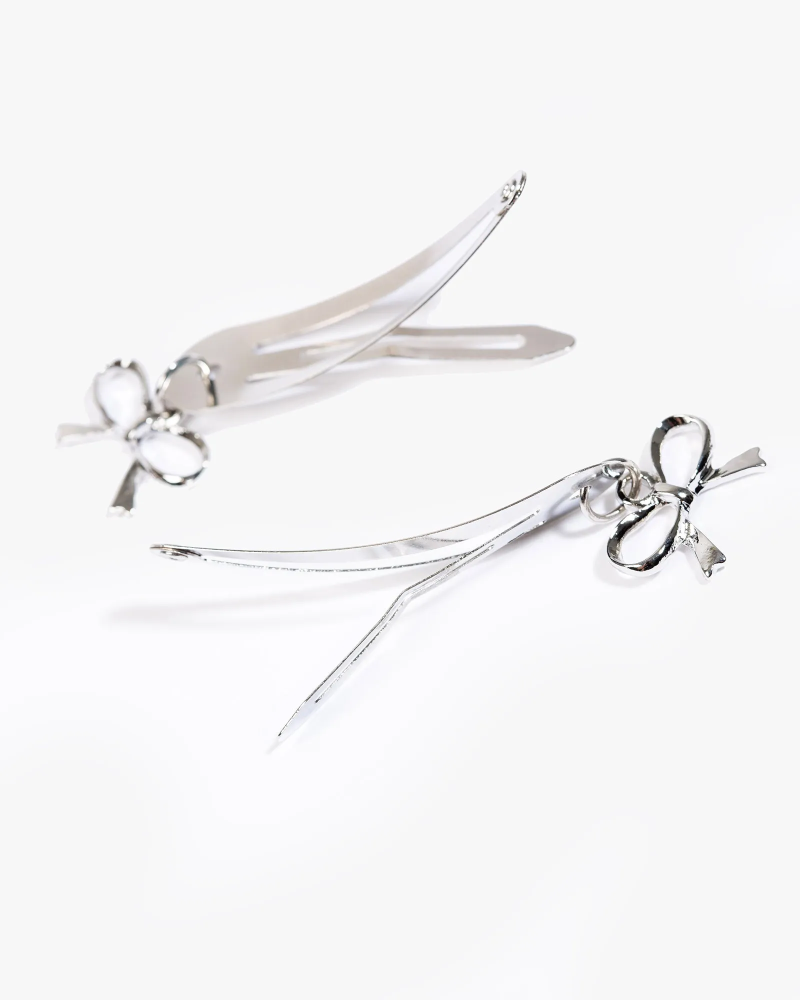 Silver Bow Detail 4 Pack Hair Slide sold by Collete Hayman product image thumbnail 2