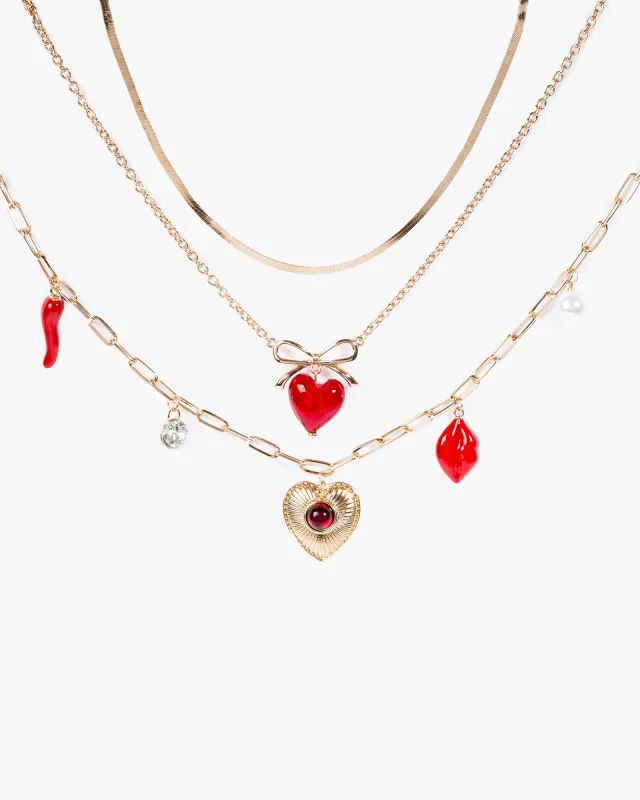 Tutti Frutti Layered Charm Necklace sold by Collete Hayman