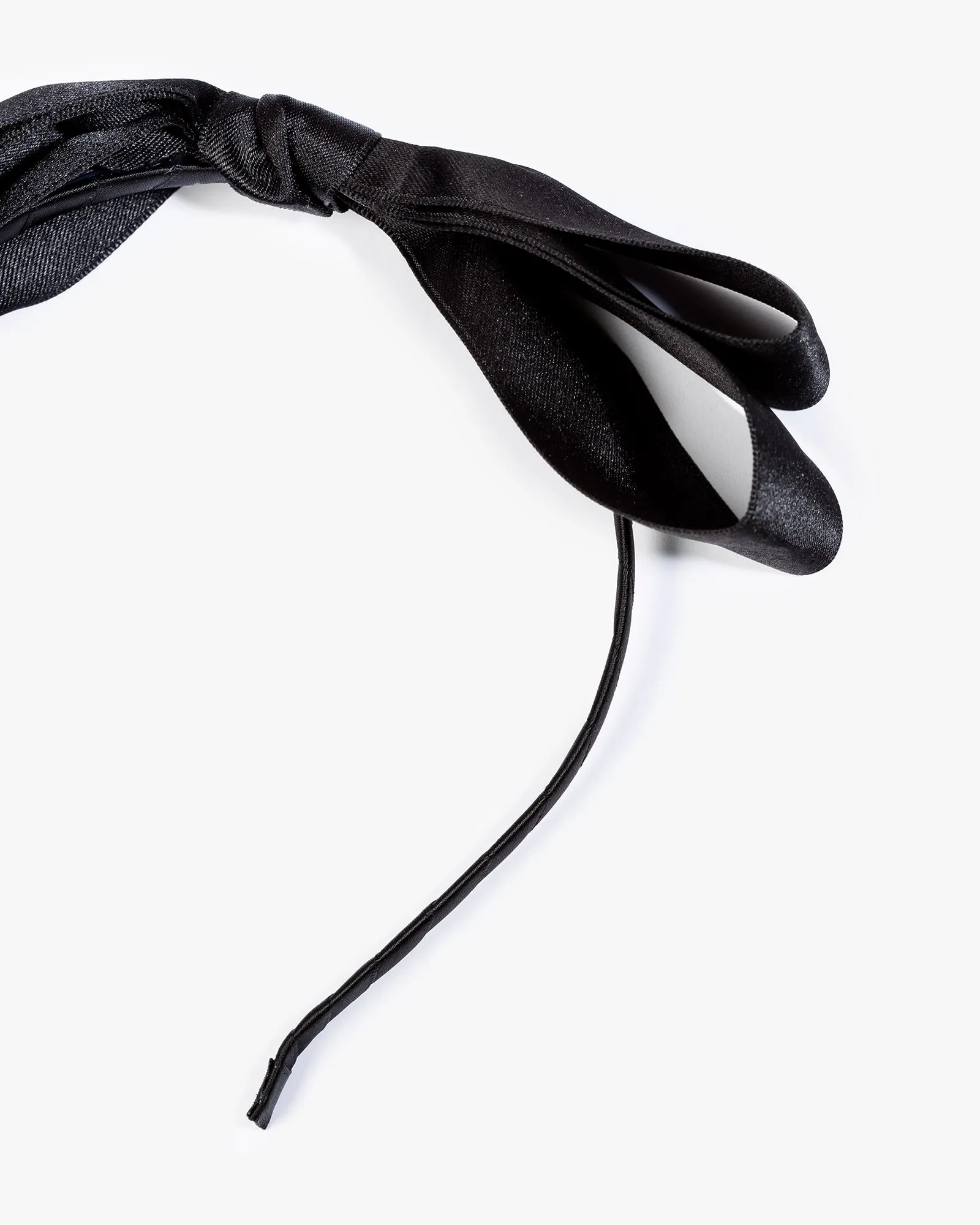Black Oversized Double Bow Headband sold by Collete Hayman product image thumbnail 2