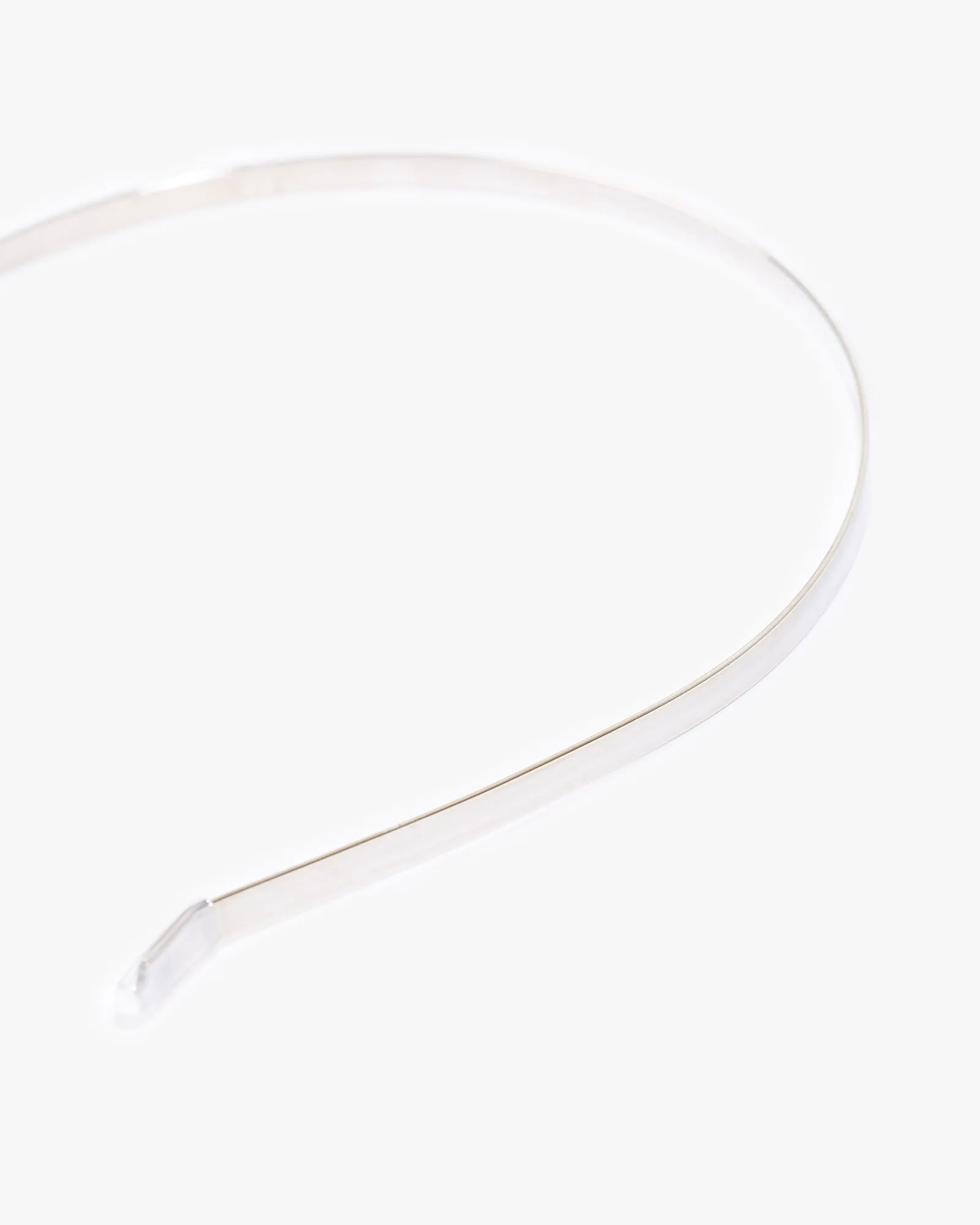 Silver Thin Metal Headband sold by Collete Hayman product image thumbnail 2