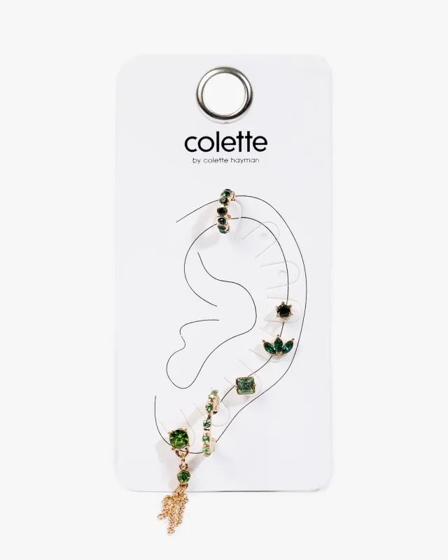 Green Mixed Stud Hoop Pack Earrings sold by Collete Hayman