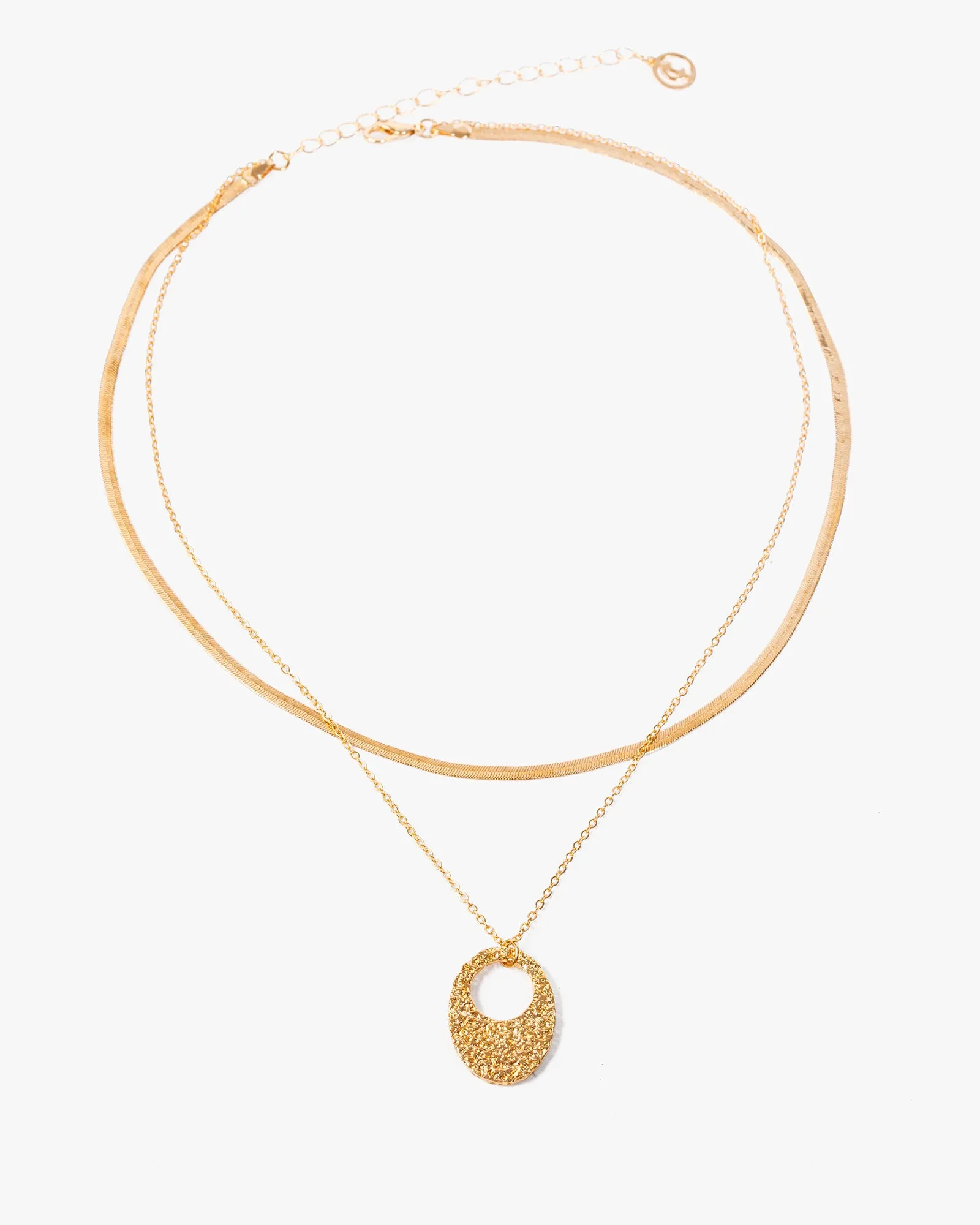 Gold Oval Pendant Necklace sold by Collete Hayman product image thumbnail 2