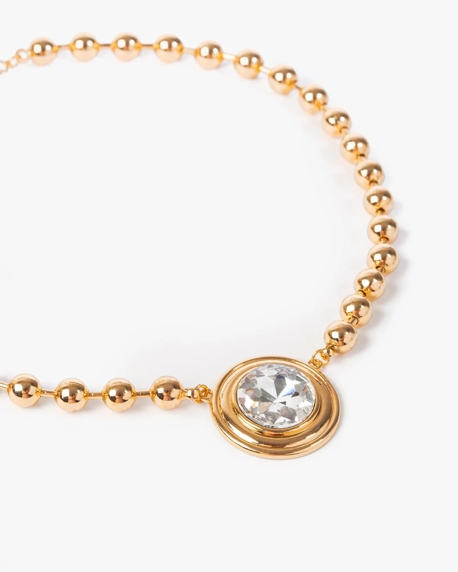 Gold Statement Pendant Ball Chain Necklace sold by Collete Hayman product image thumbnail 2