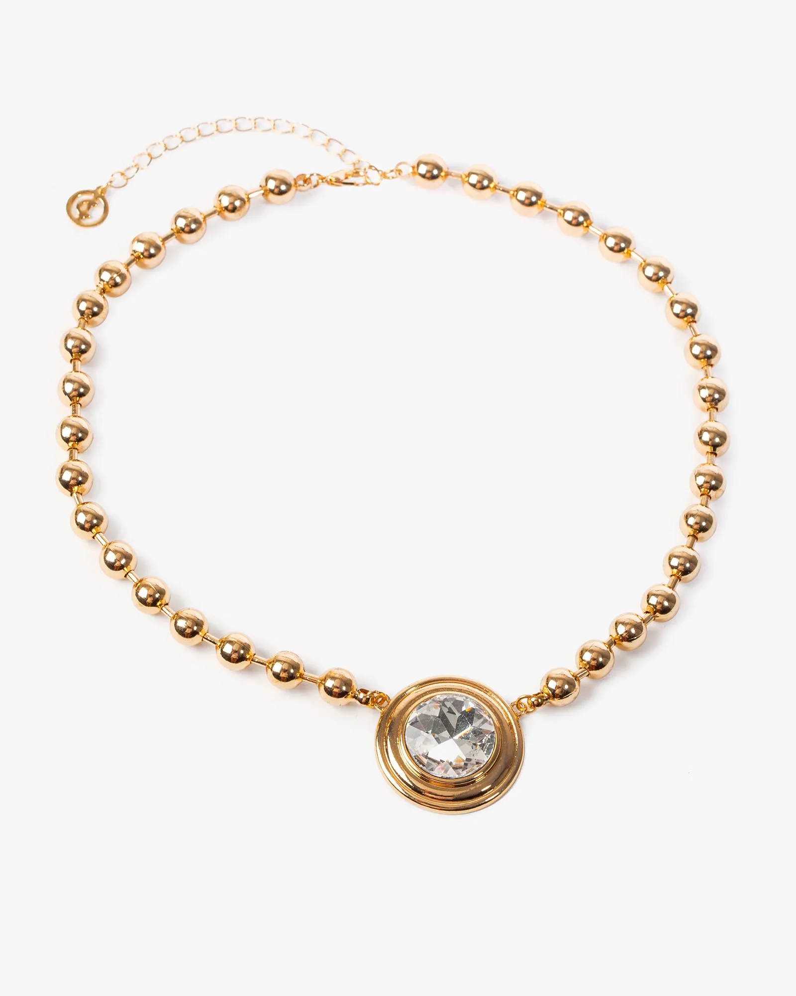 Gold Statement Pendant Ball Chain Necklace sold by Collete Hayman product image thumbnail 3