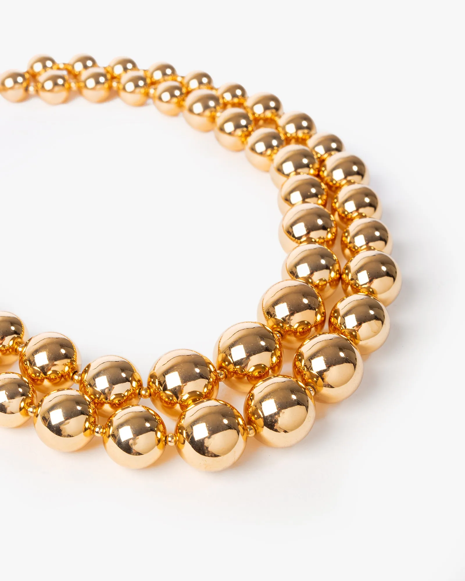 Gold Beaded Layered Necklace sold by Collete Hayman product image thumbnail 3