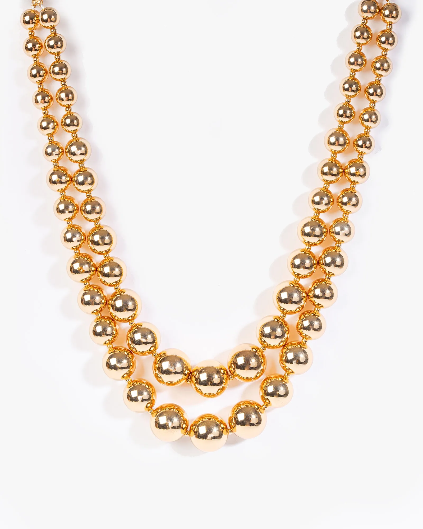 Gold Beaded Layered Necklace sold by Collete Hayman