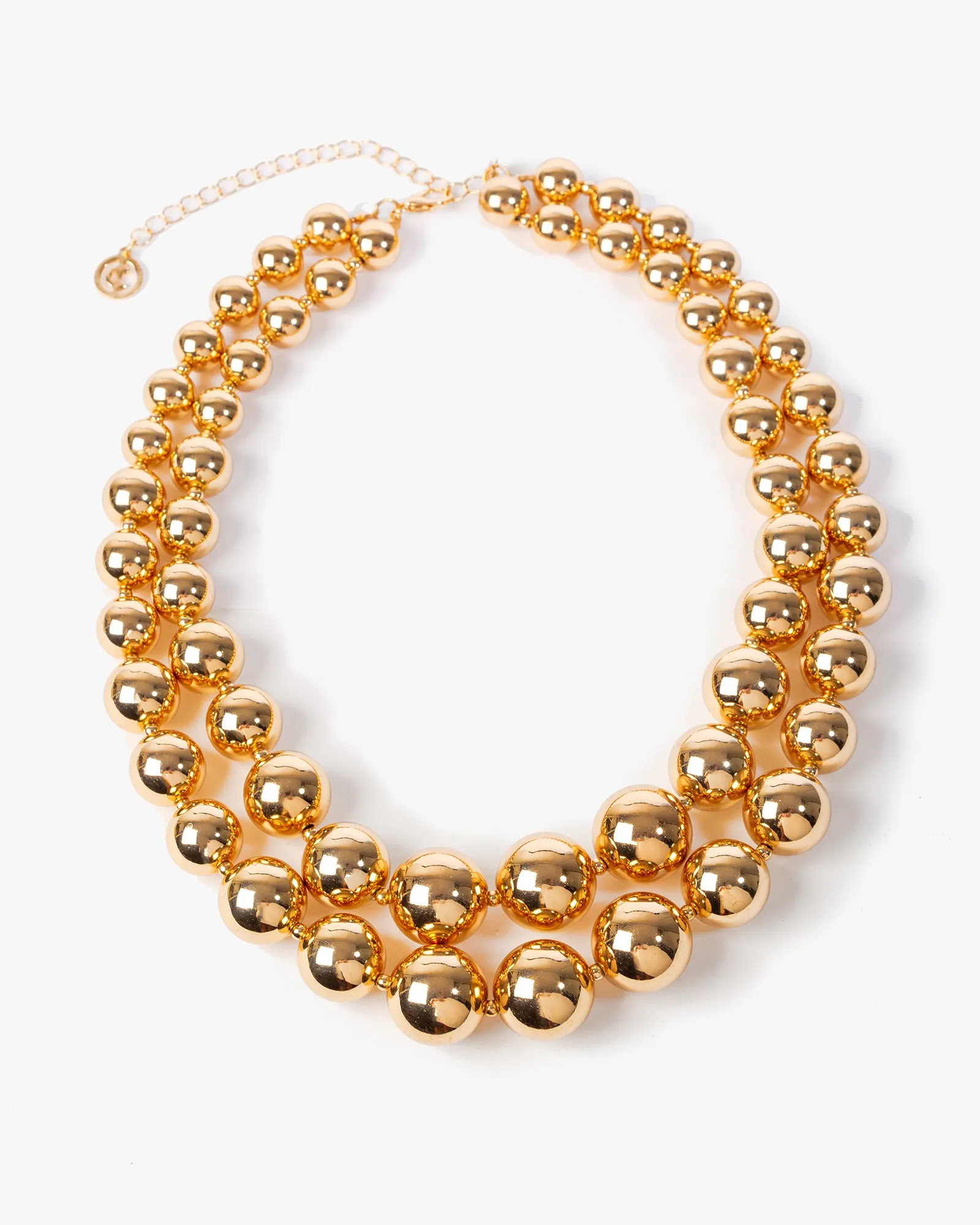 Gold Beaded Layered Necklace sold by Collete Hayman product image thumbnail 2