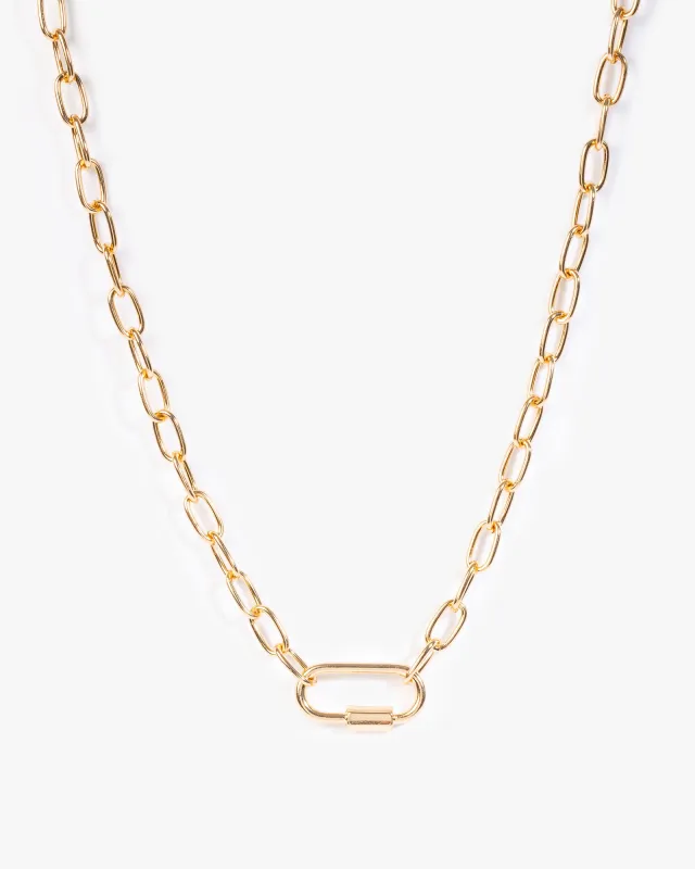 Gold Biker Chain Necklace sold by Collete Hayman