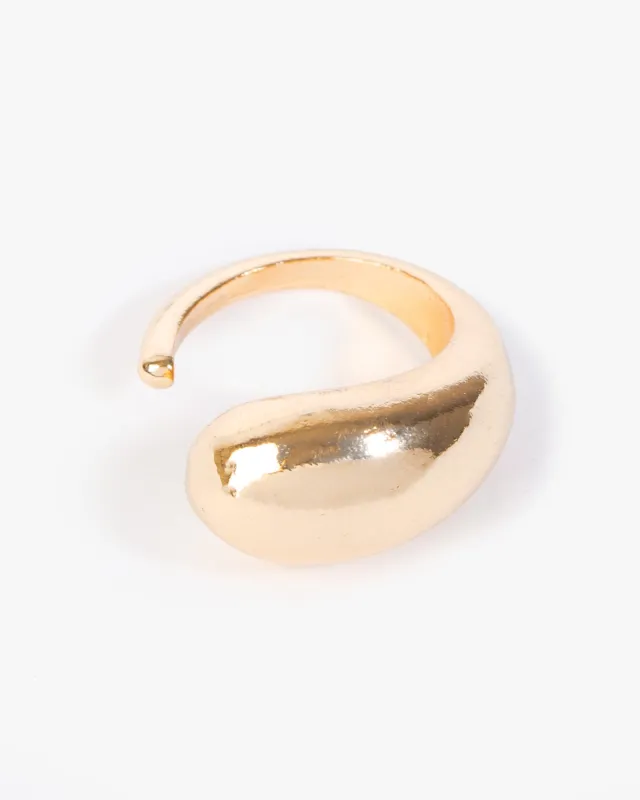 Gold Liquid Dome Ring sold by Collete Hayman