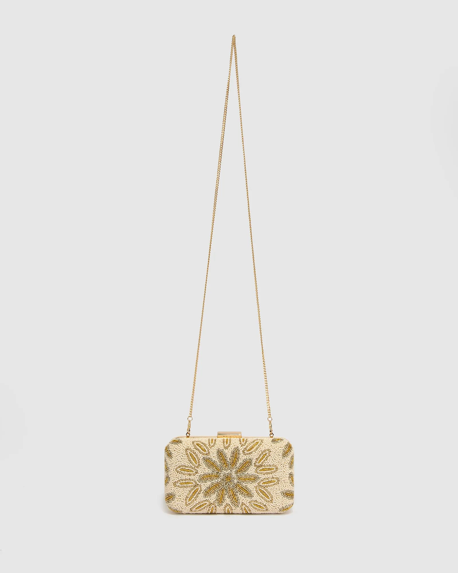 Ivory Lila Velvet Clutch Bag sold by Collete Hayman product image thumbnail 3