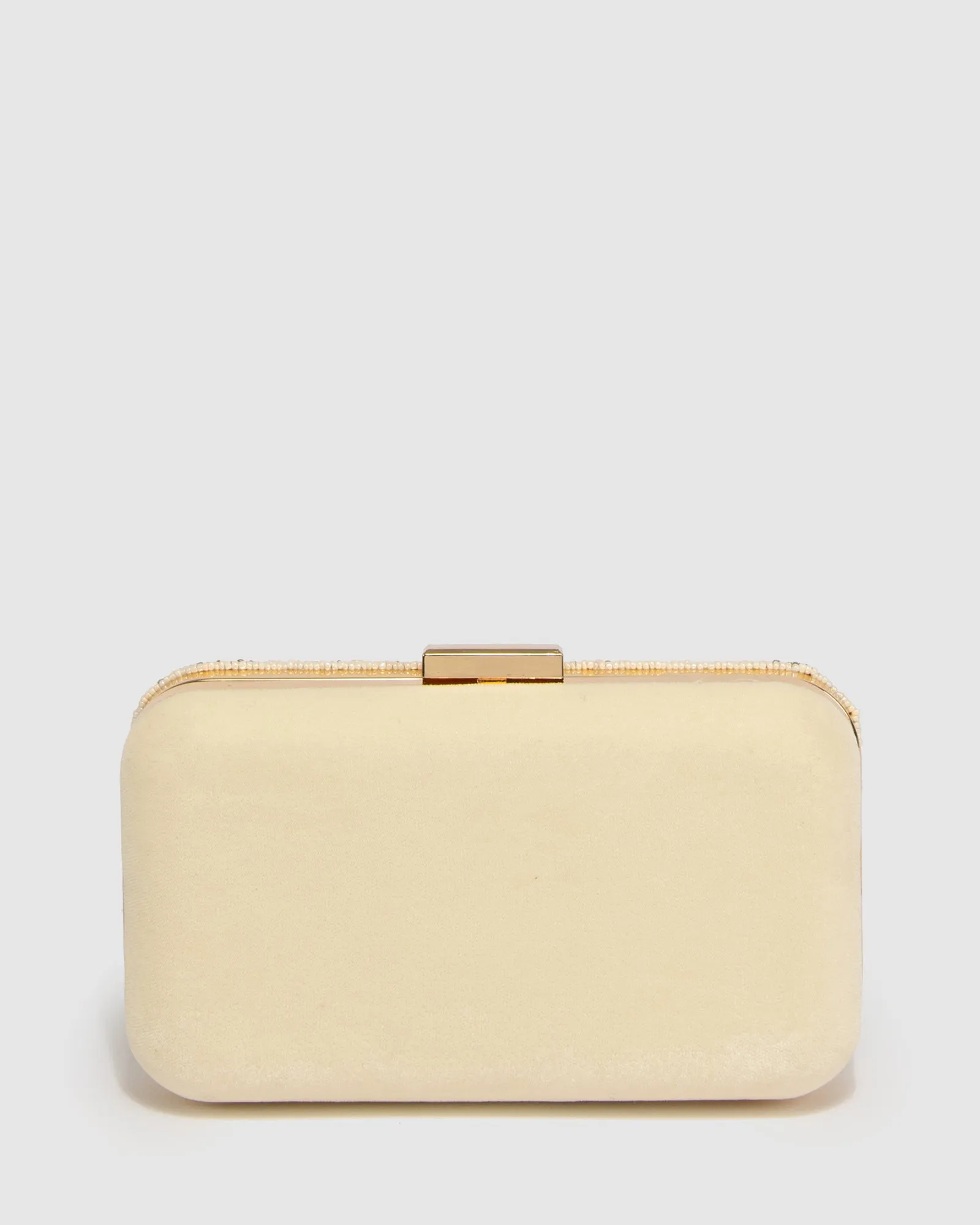 Ivory Lila Velvet Clutch Bag sold by Collete Hayman product image thumbnail 4