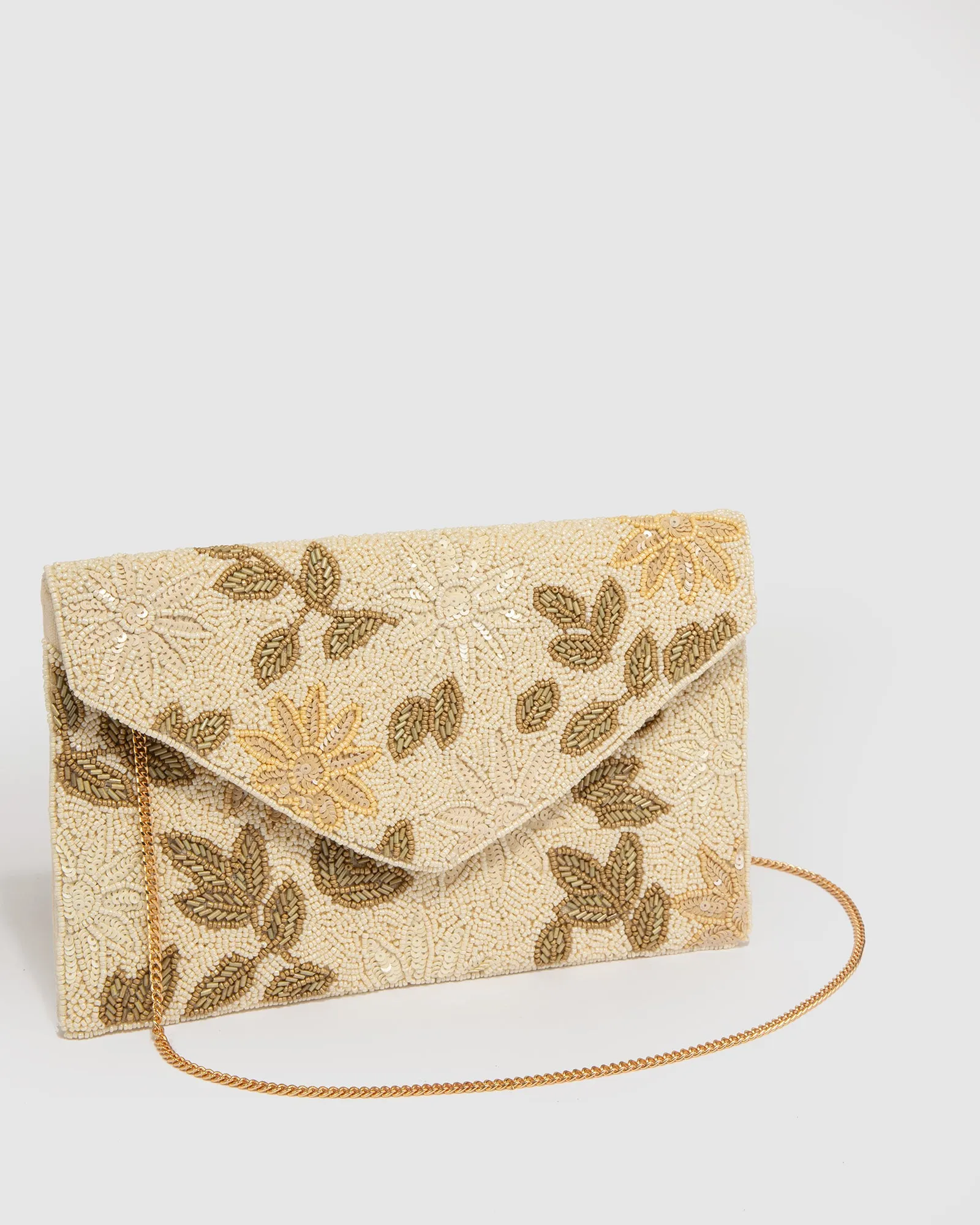 Gold Tanya Beaded Clutch Bag sold by Collete Hayman product image thumbnail 2