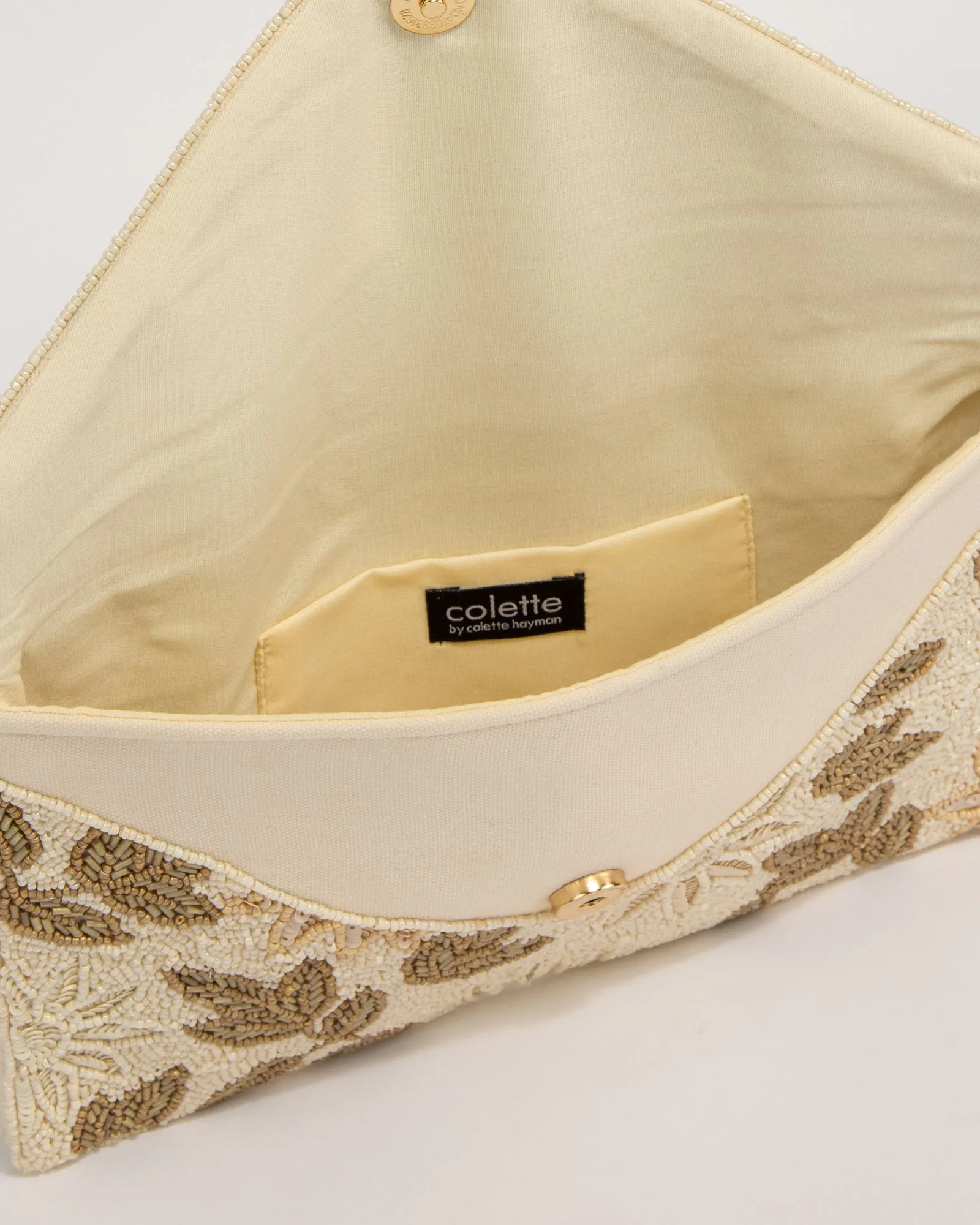 Gold Tanya Beaded Clutch Bag sold by Collete Hayman product image thumbnail 5