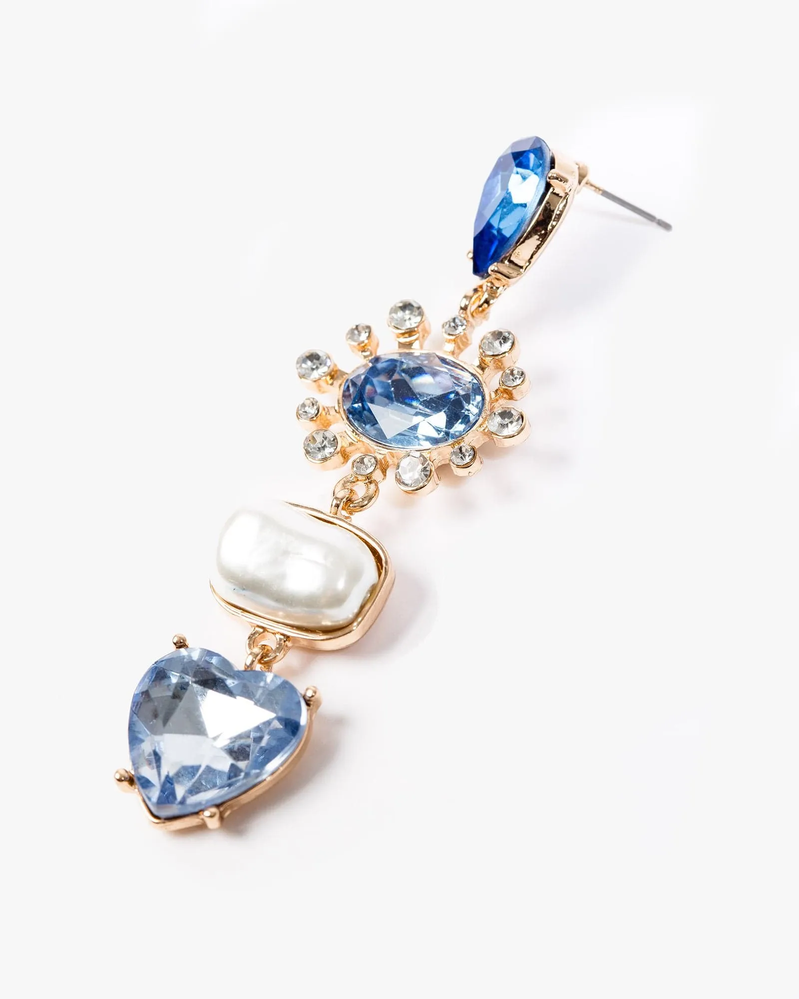 Blue Multi Statement Drop Earrings sold by Collete Hayman product image thumbnail 2