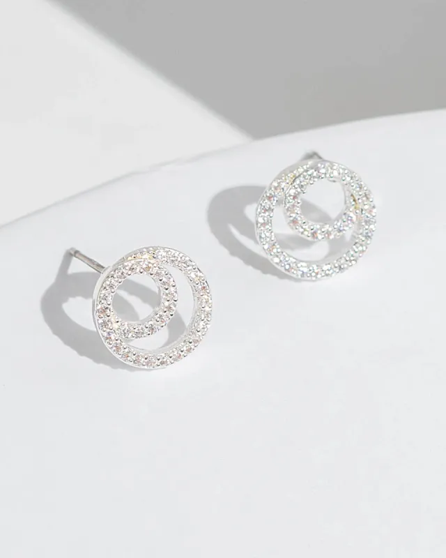 Crystal Loops Stud Earrings sold by Collete Hayman