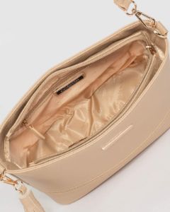 Nude Pia Tassel Medium Crossbody Bag sold by Collete Hayman
