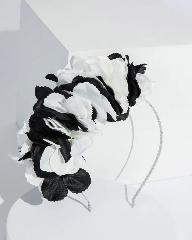 Black Statement Flower Fascinator sold by Collete Hayman