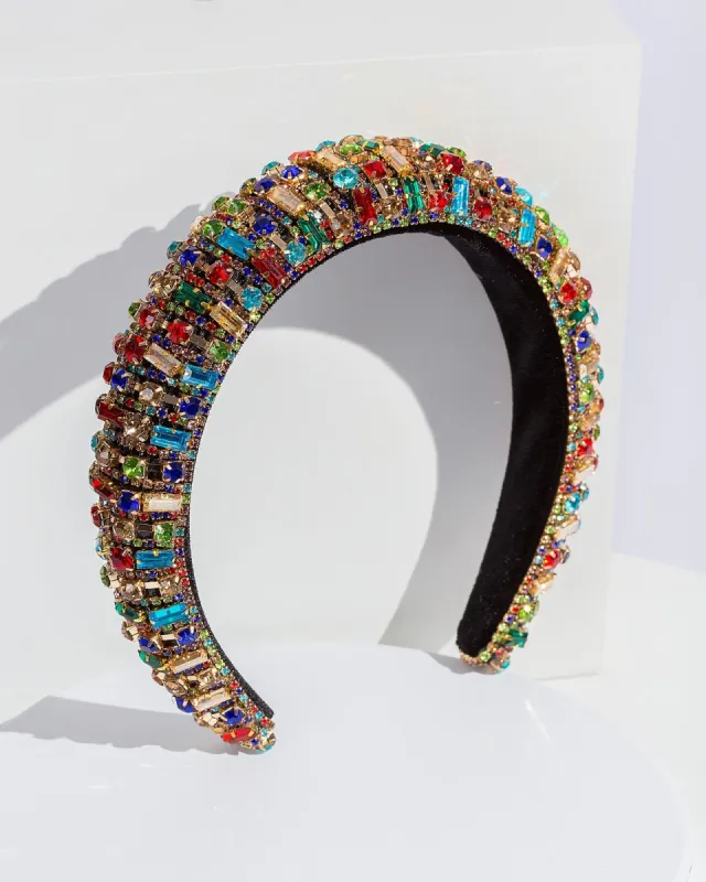 Multi Colour Crystal Headband sold by Collete Hayman