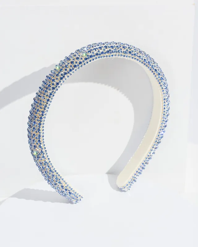 Blue Crystal Thin Headband sold by Collete Hayman