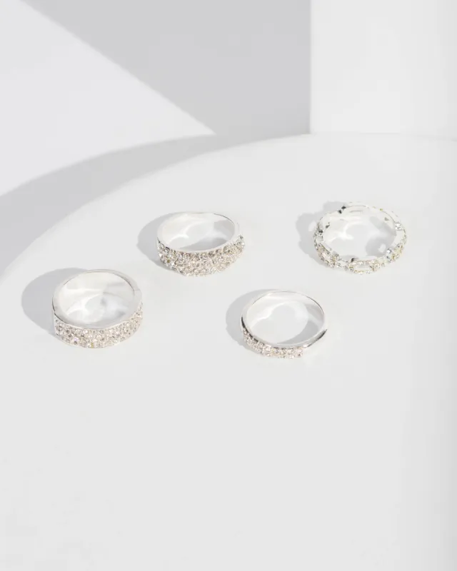 Silver Crystal Ring Pack sold by Collete Hayman