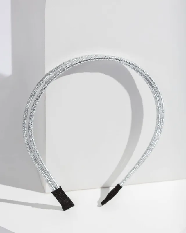 Silver Double Row Detail Headband sold by Collete Hayman