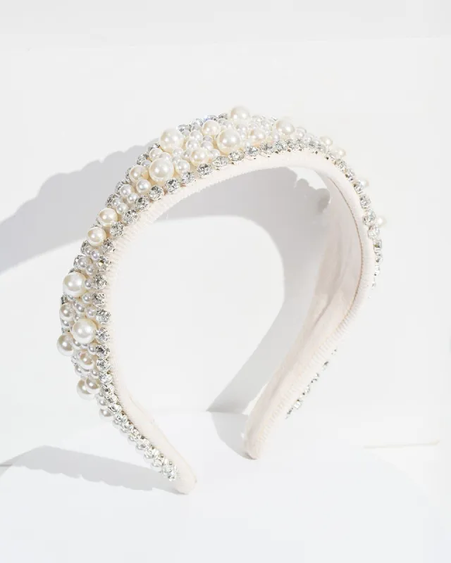 Pearl And Crystal Heaband sold by Collete Hayman