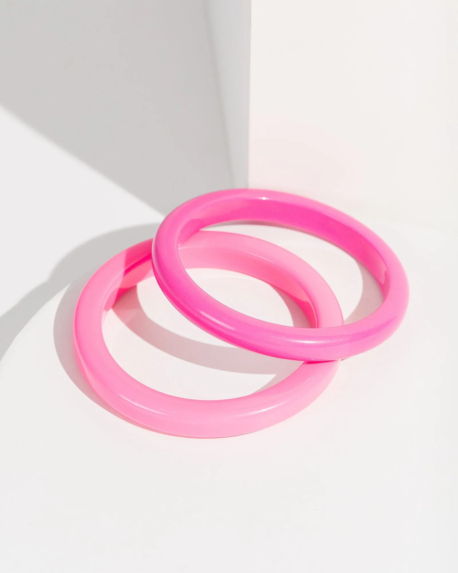 Pink Acrylic Bangle Pack sold by Collete Hayman