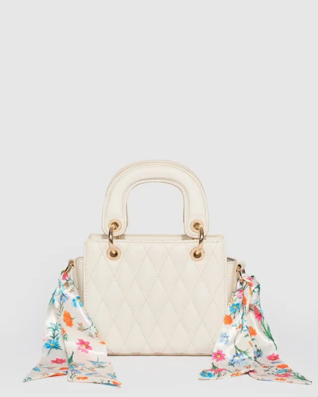 Ivory Ella Scarf Tote Bag sold by Collete Hayman