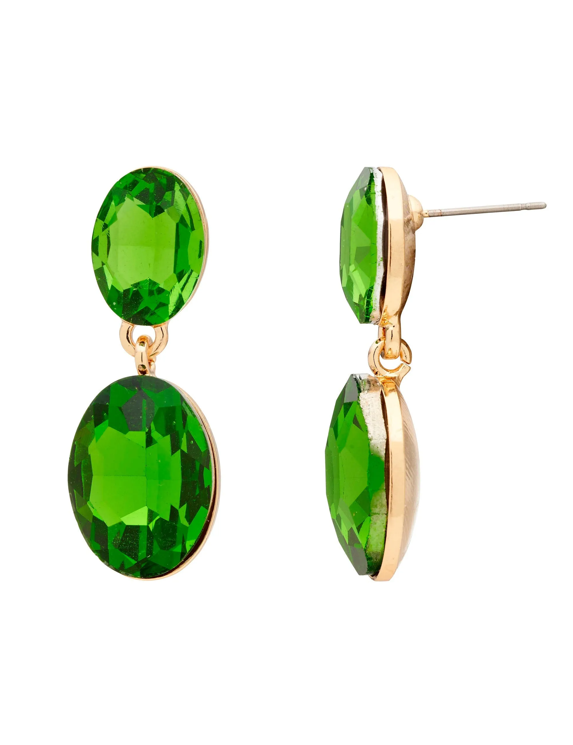 DOUBLE DROP OVAL STONE EARRINGS sold by Collete Hayman product image thumbnail 3