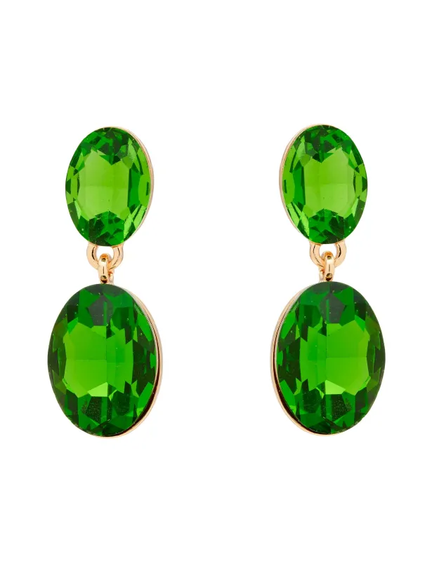 DOUBLE DROP OVAL STONE EARRINGS sold by Collete Hayman