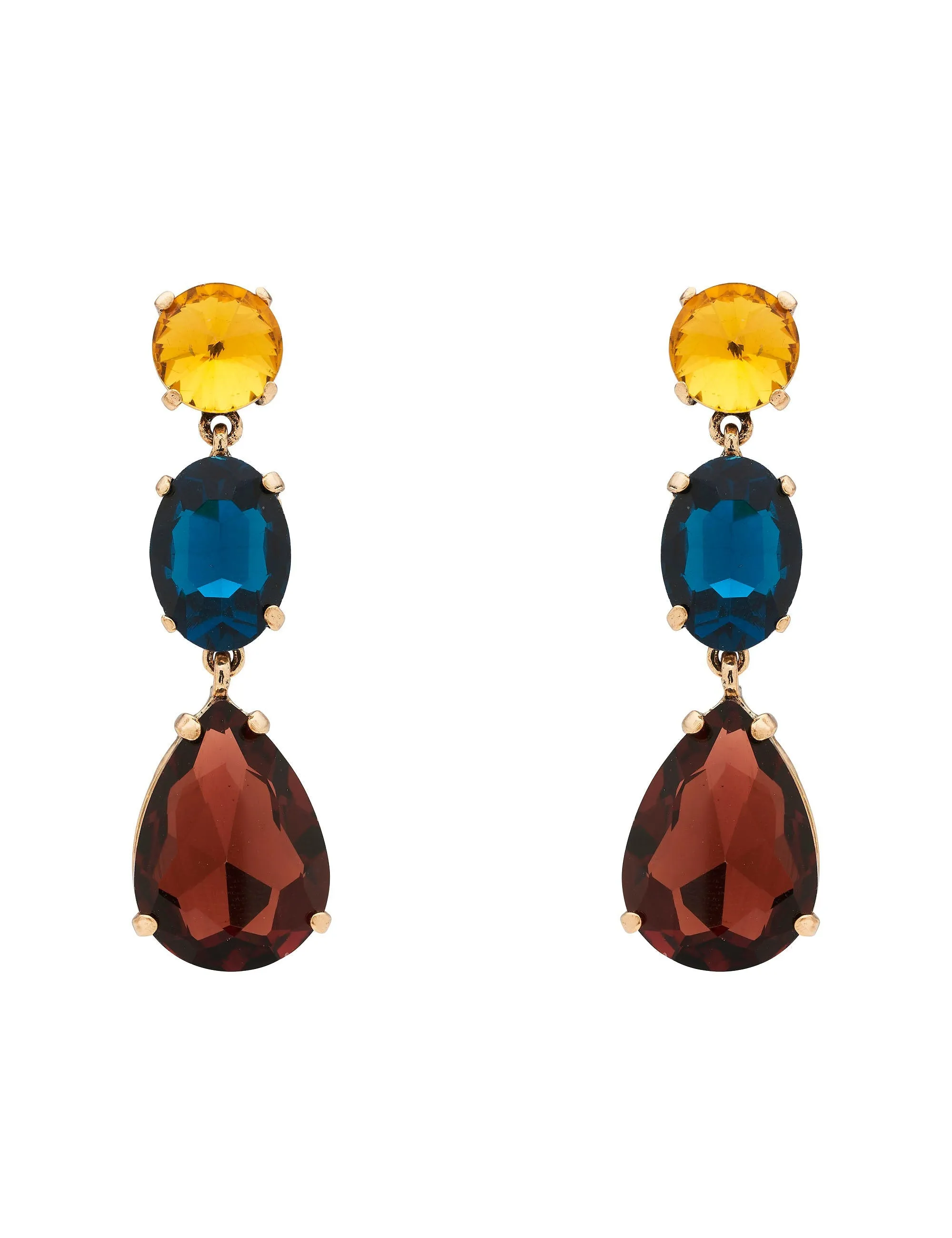 3 TIER STONE DROP EARRING sold by Collete Hayman