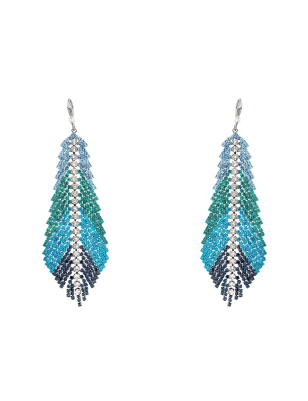 FEATHER STONE STATEMENT EARRING sold by Collete Hayman