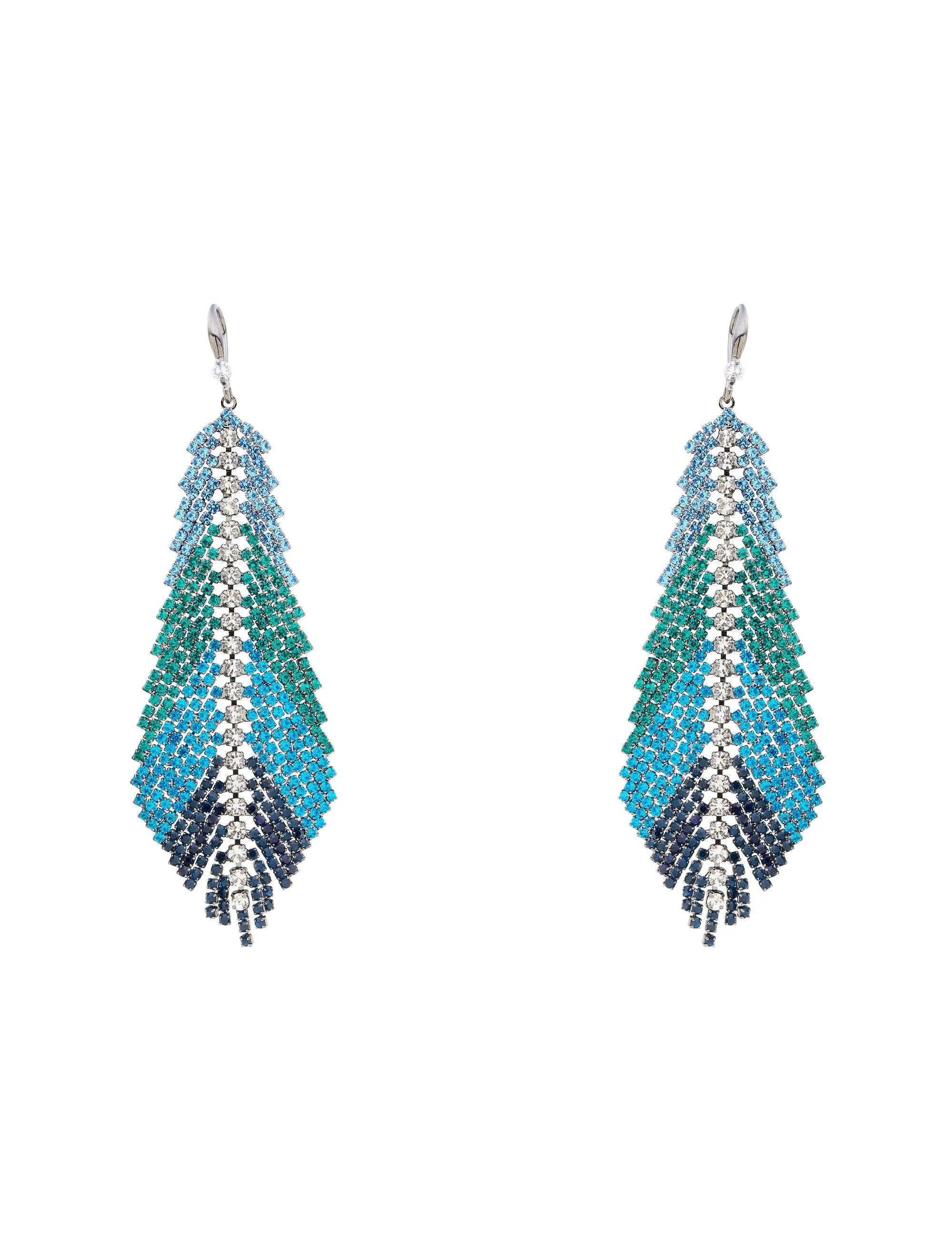 FEATHER STONE STATEMENT EARRING sold by Collete Hayman