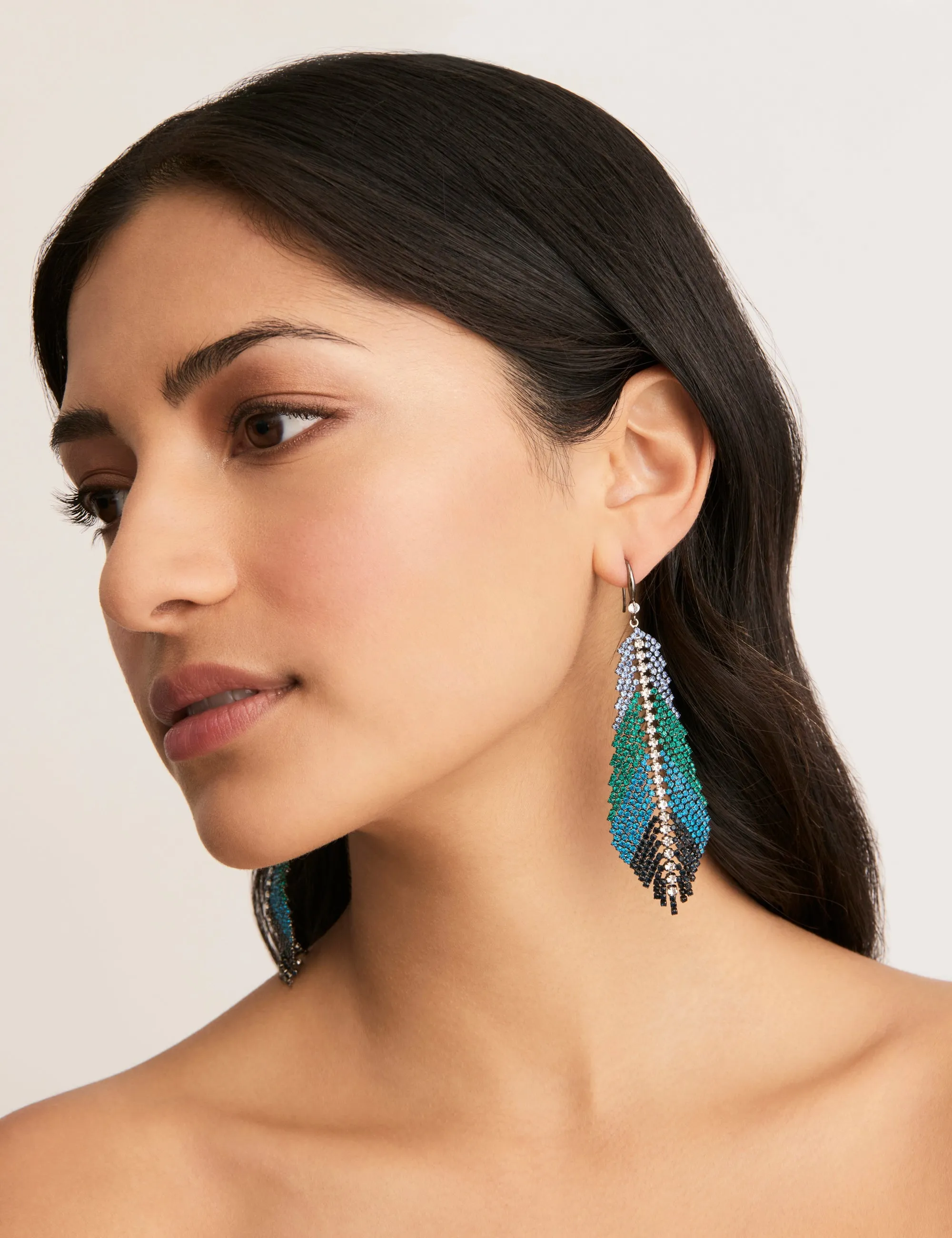 FEATHER STONE STATEMENT EARRING sold by Collete Hayman product image thumbnail 5