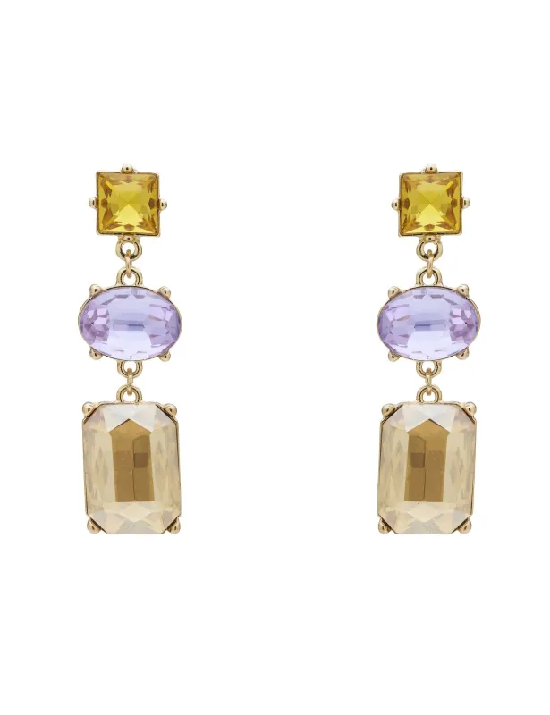 3 TIER RECTANGLE DROP EARRING sold by Collete Hayman