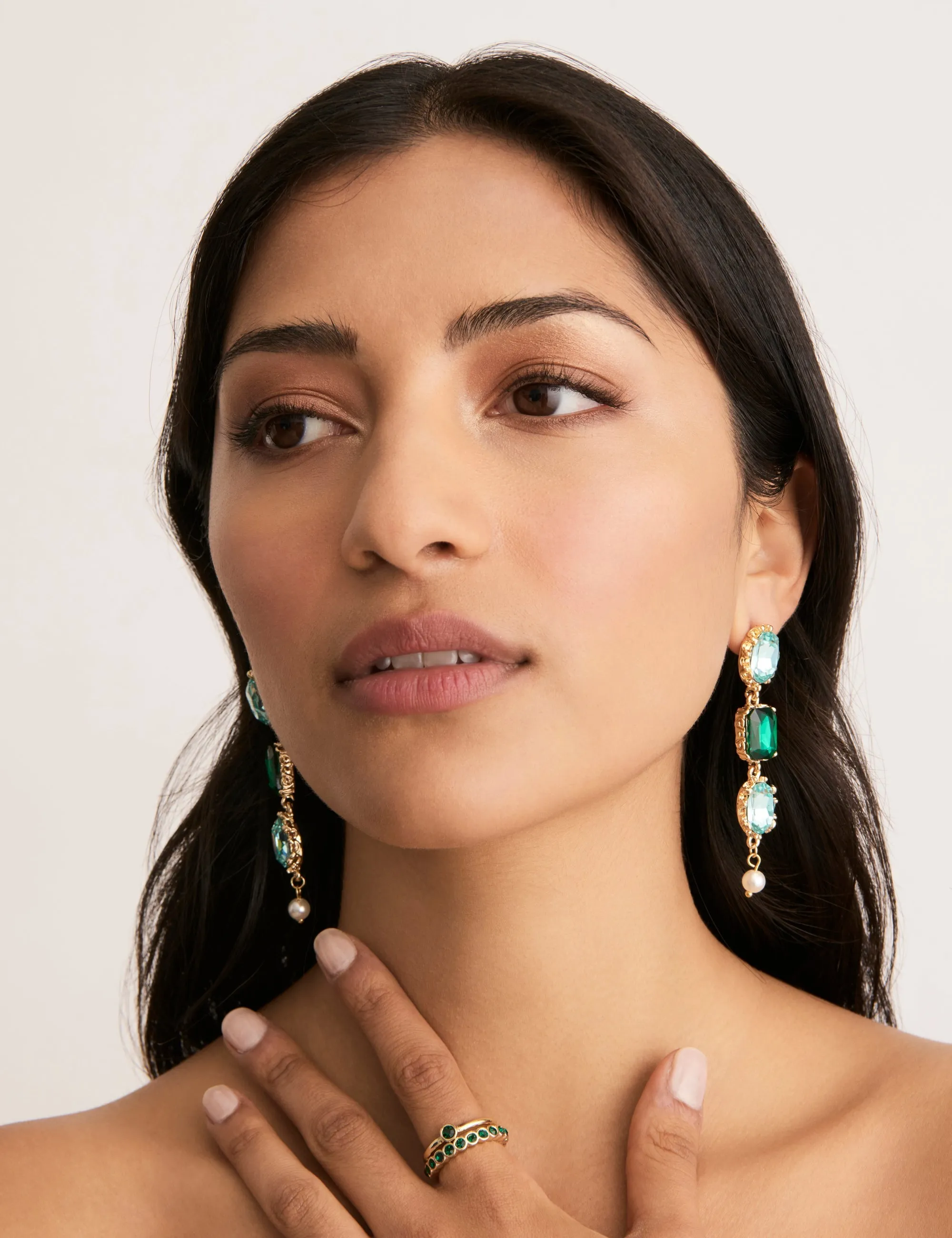 BEZEL STONE RING SET sold by Collete Hayman product image thumbnail 2