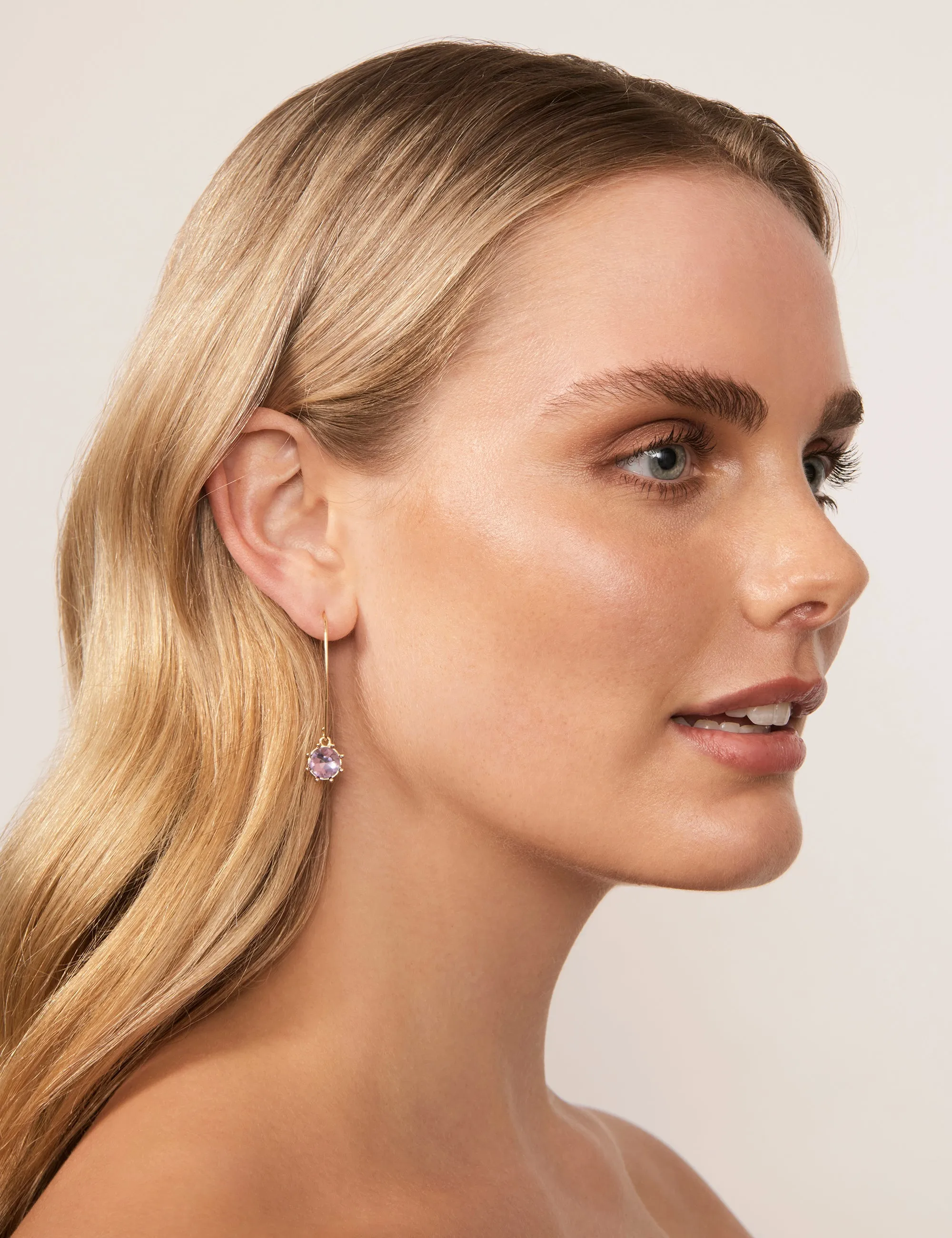 THISTLE FLOWER LONG DROP EARRING sold by Collete Hayman product image thumbnail 5