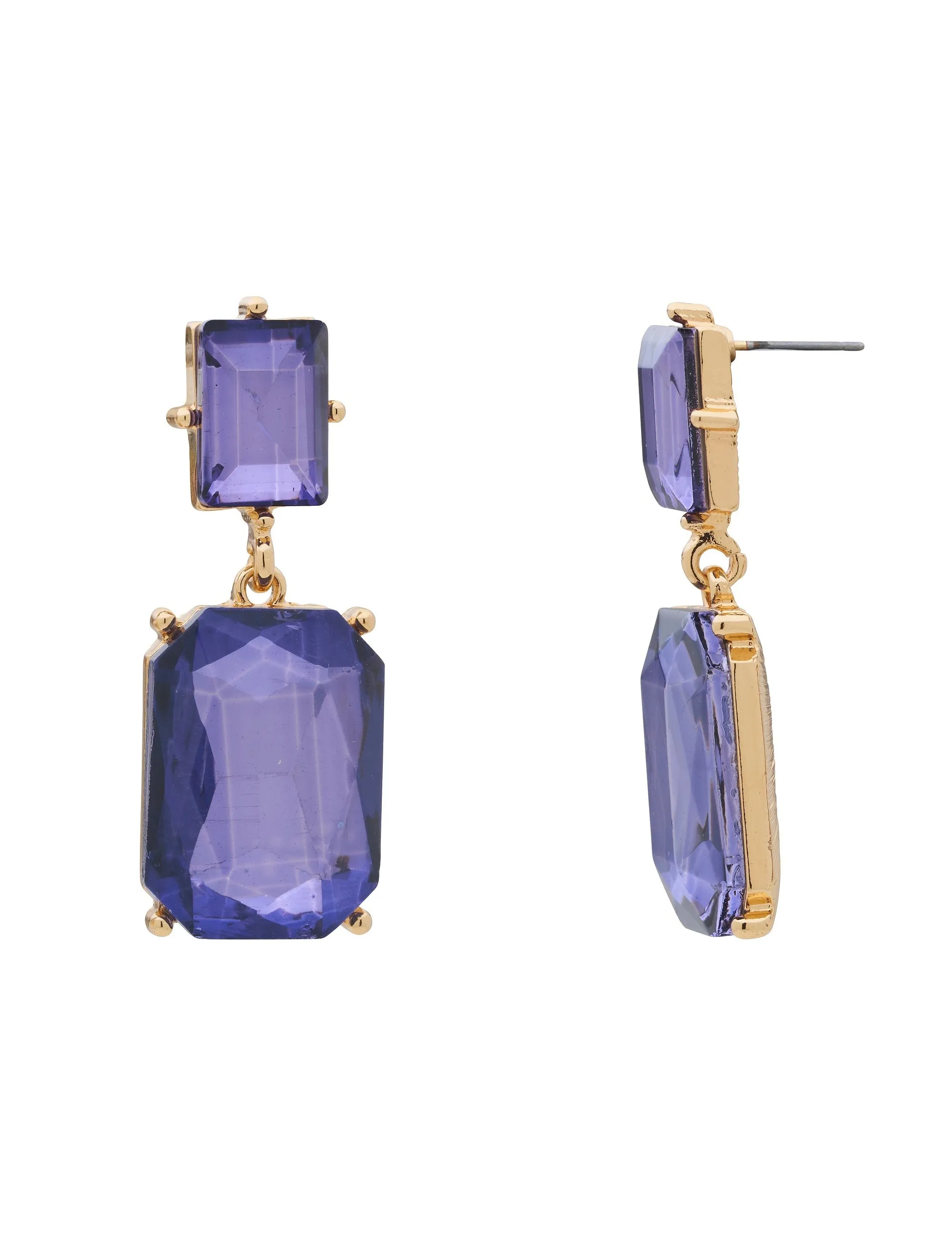 INTERLUDE RECTANGLE DROP EARRING sold by Collete Hayman product image thumbnail 3