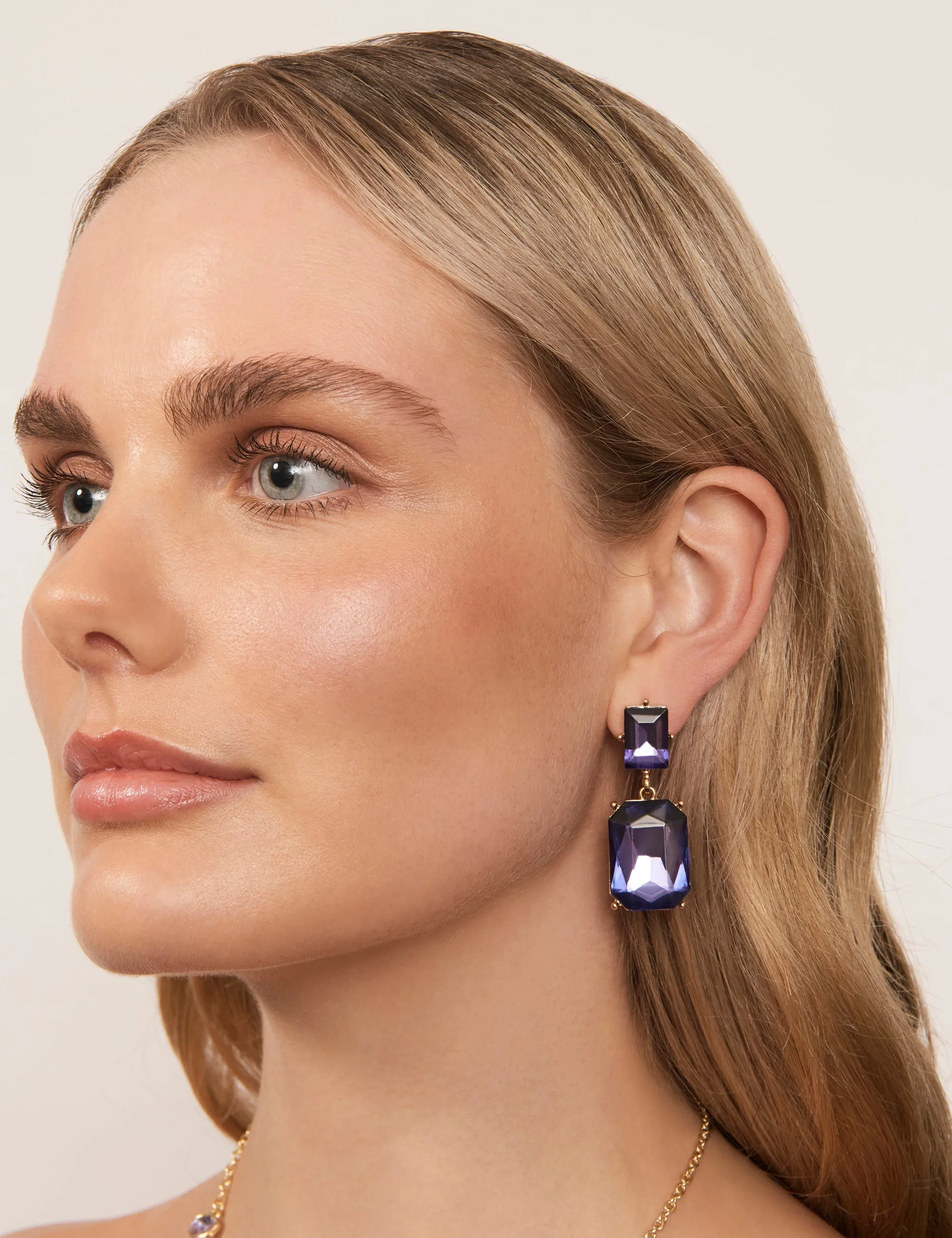 INTERLUDE RECTANGLE DROP EARRING sold by Collete Hayman product image thumbnail 5