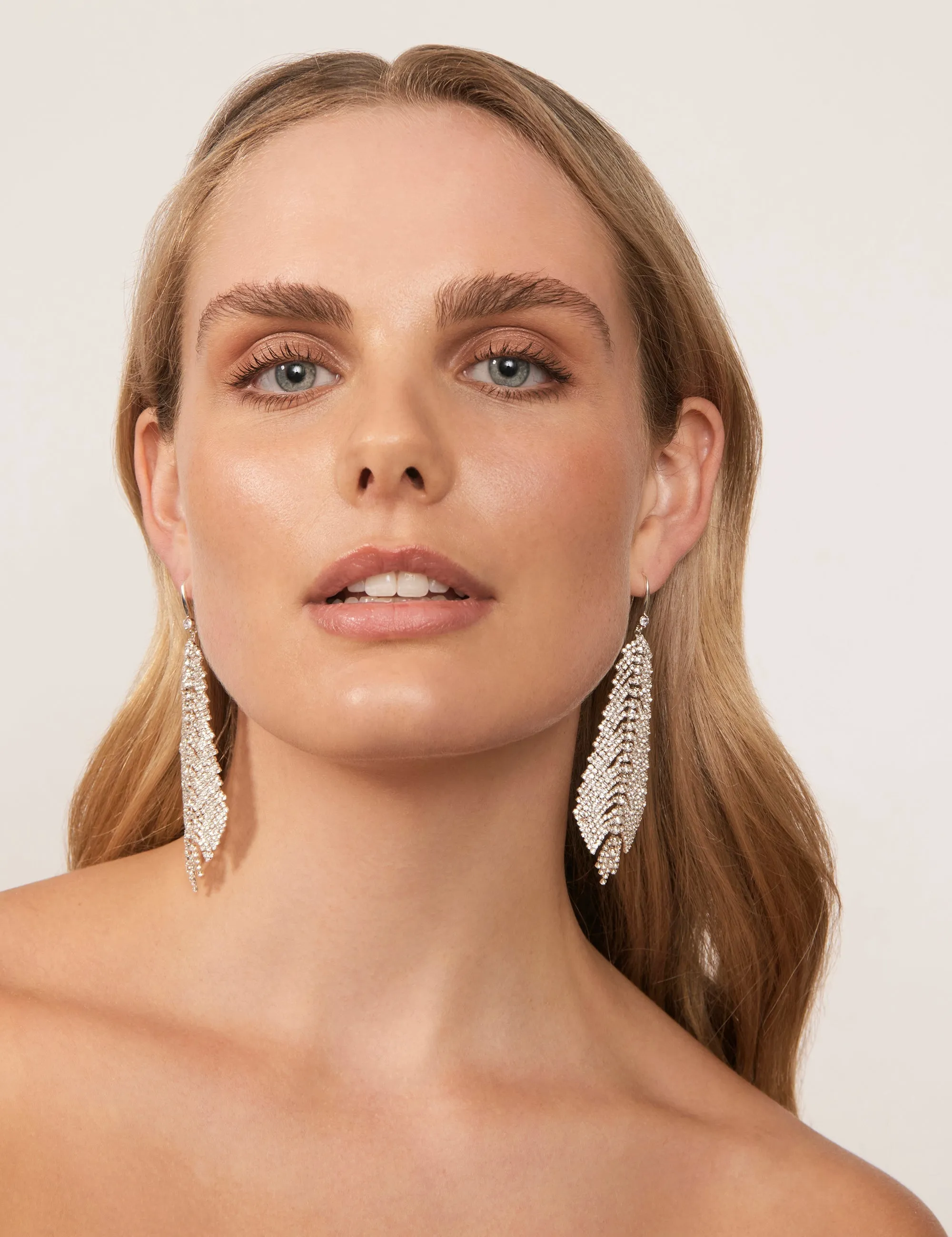 FEATHER STONE STATEMENT EARRING sold by Collete Hayman product image thumbnail 5