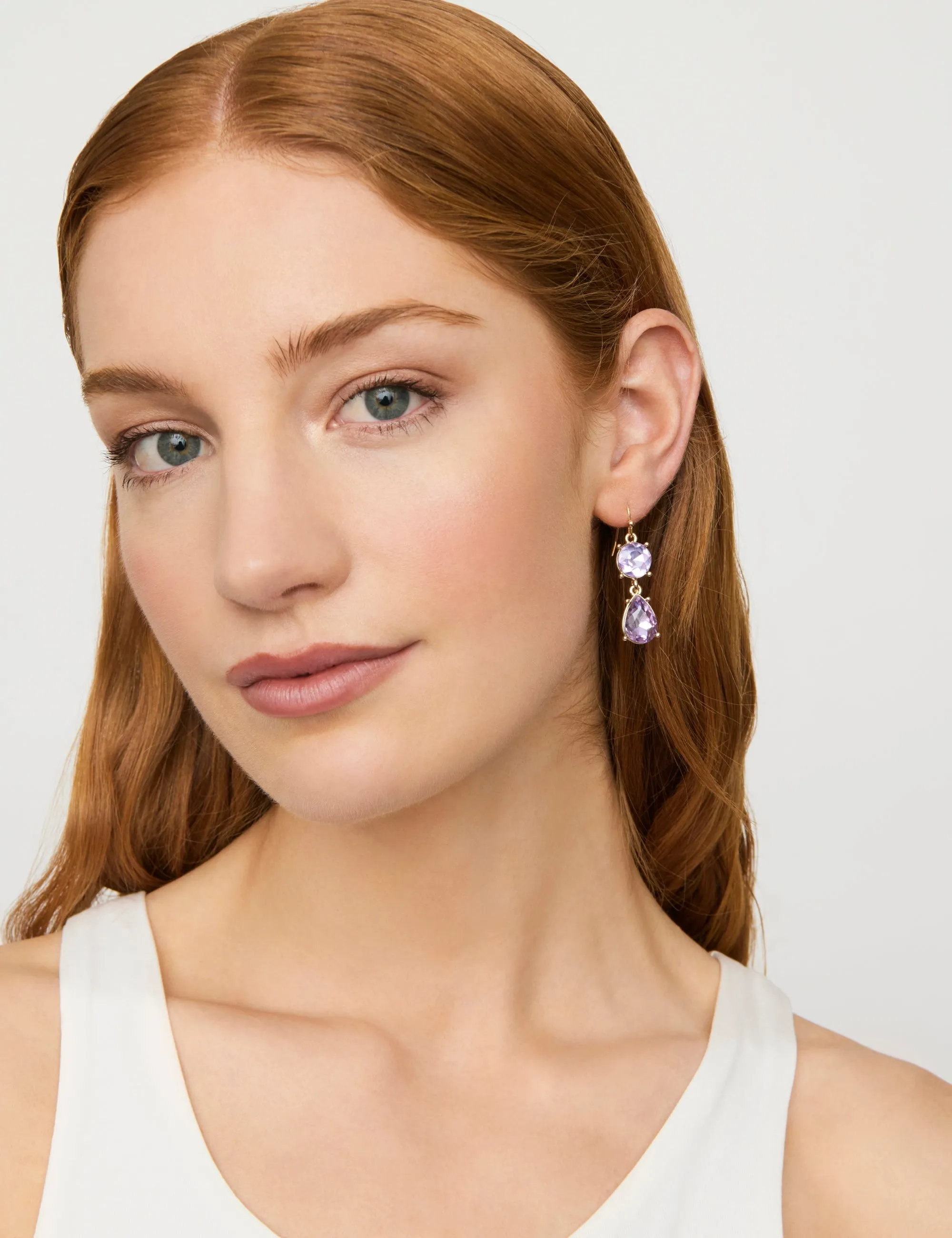 DUO STONE DROP EARRING sold by Collete Hayman product image thumbnail 5