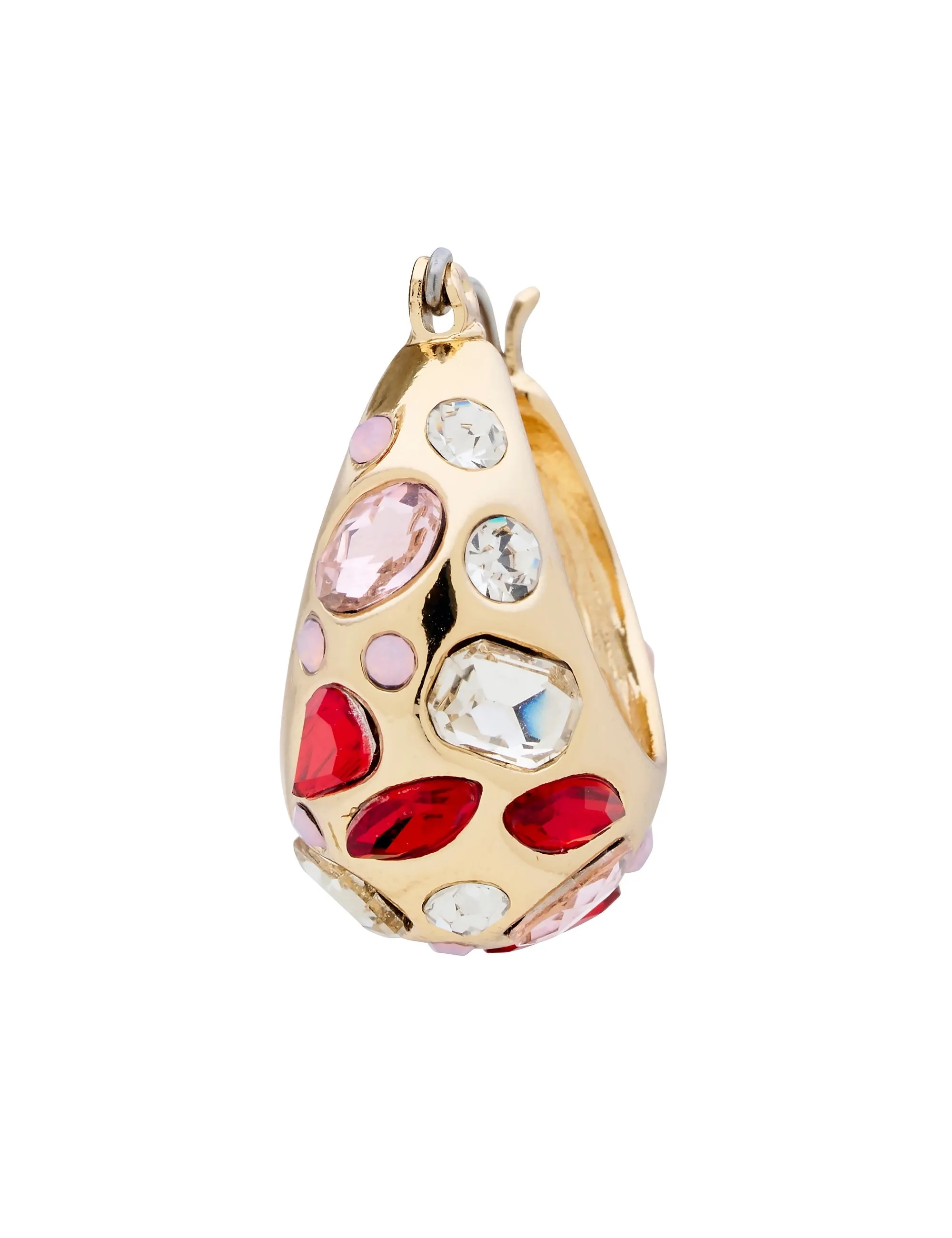 SCARLET CRYSTAL HOOP EARRING sold by Collete Hayman product image thumbnail 4