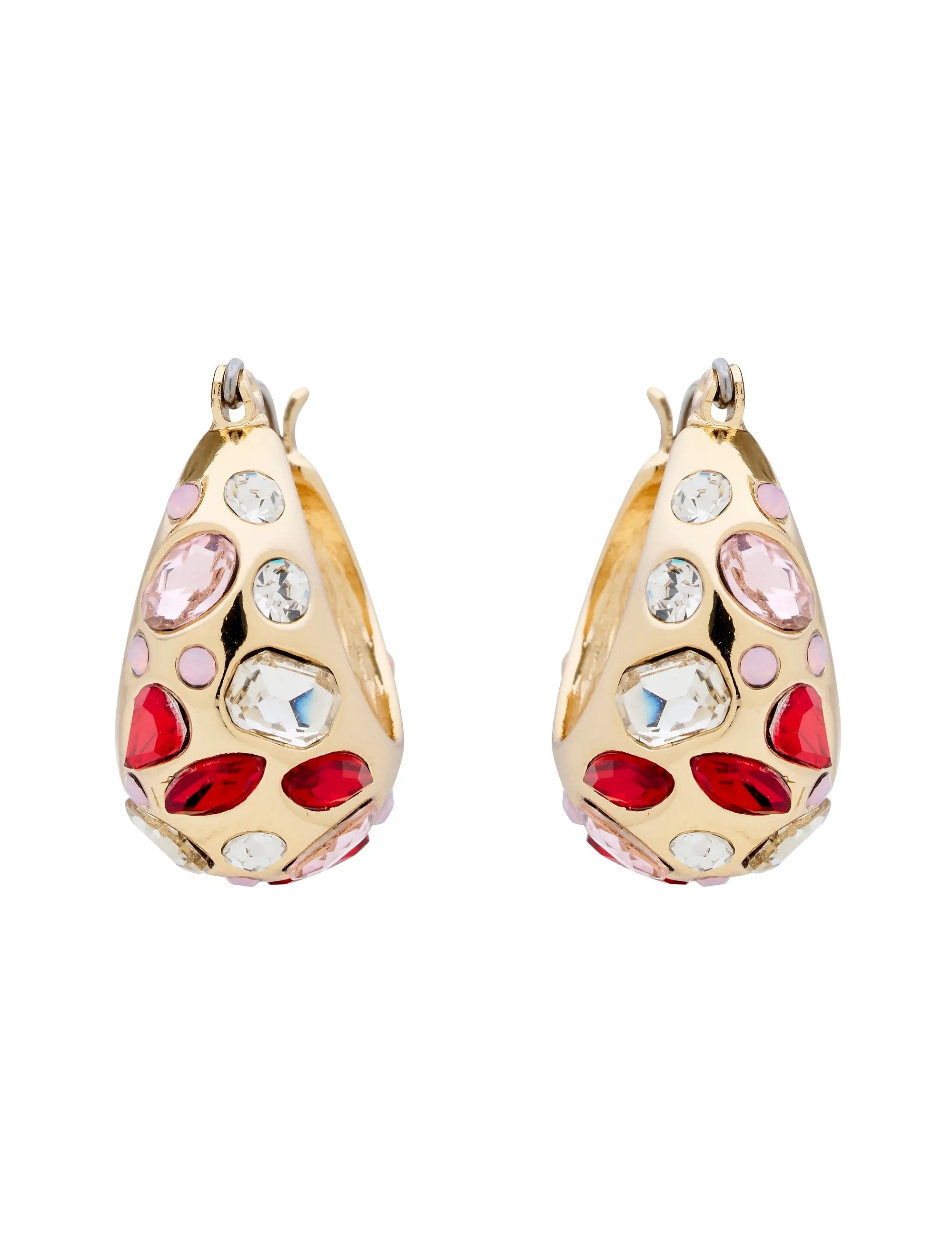 SCARLET CRYSTAL HOOP EARRING sold by Collete Hayman