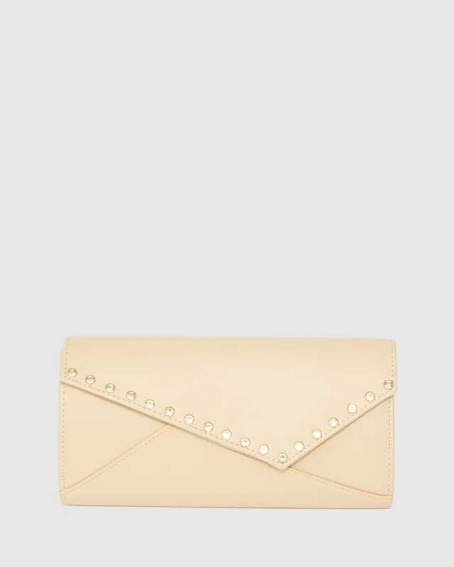 Natural Maribel Clutch Bag sold by Collete Hayman