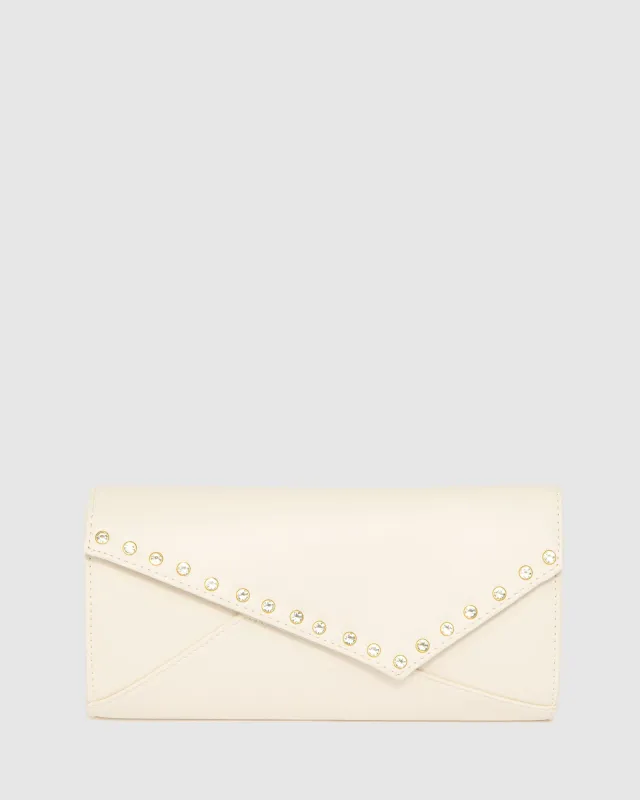 Ivory Maribel Clutch Bag sold by Collete Hayman