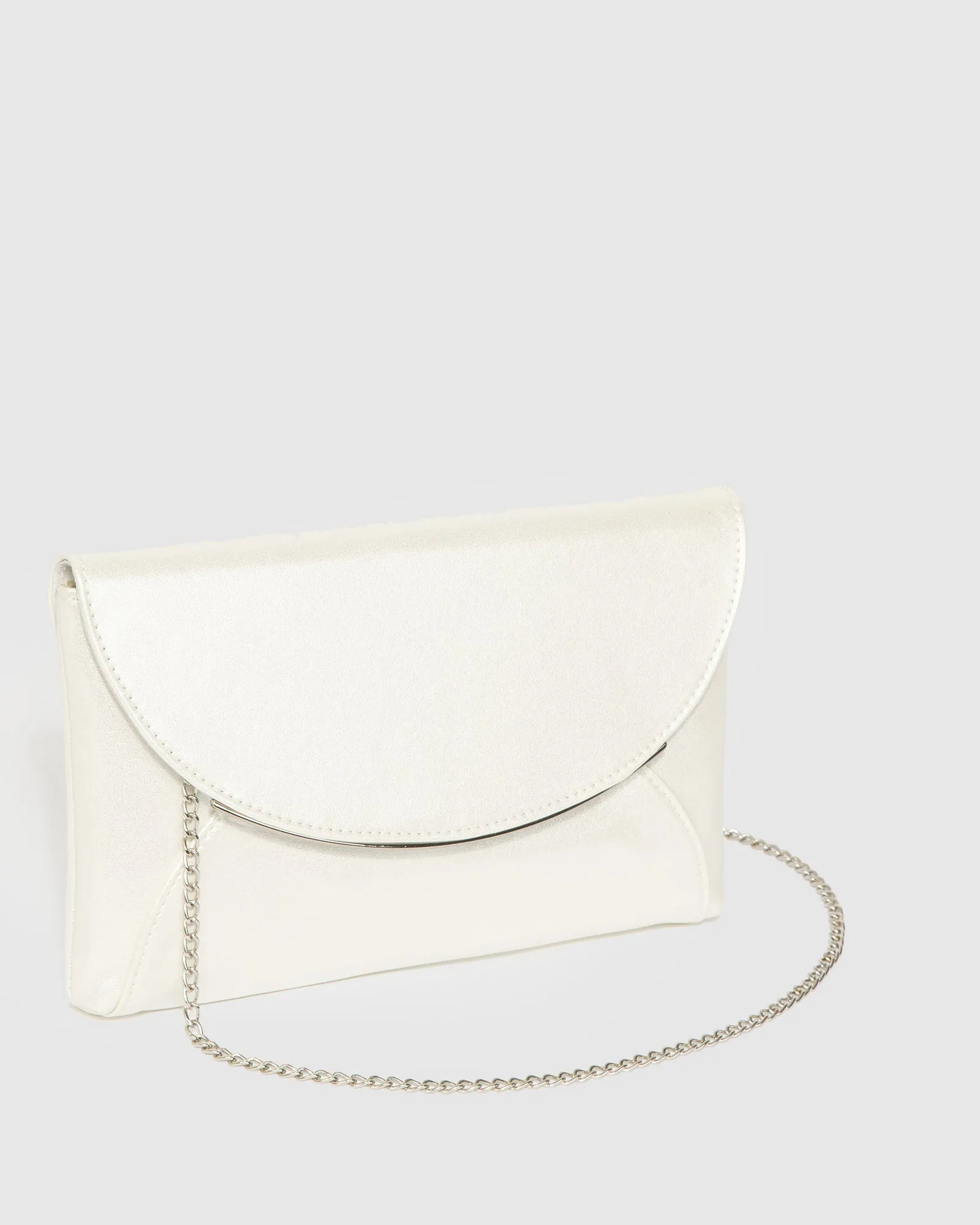 Silver Dalila Envelope Clutch Bag sold by Collete Hayman product image thumbnail 2