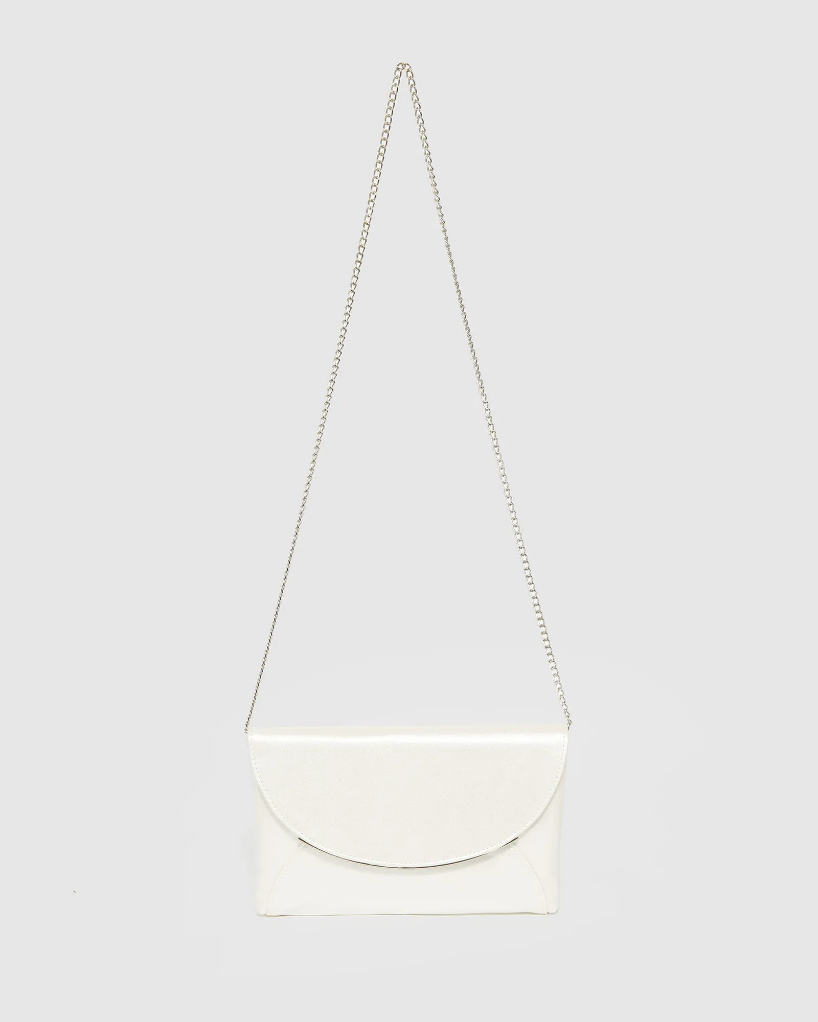 Silver Dalila Envelope Clutch Bag sold by Collete Hayman product image thumbnail 3