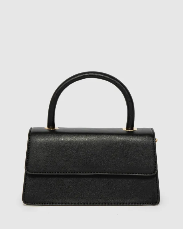 Black Luna Flap Top Handle Bag sold by Collete Hayman