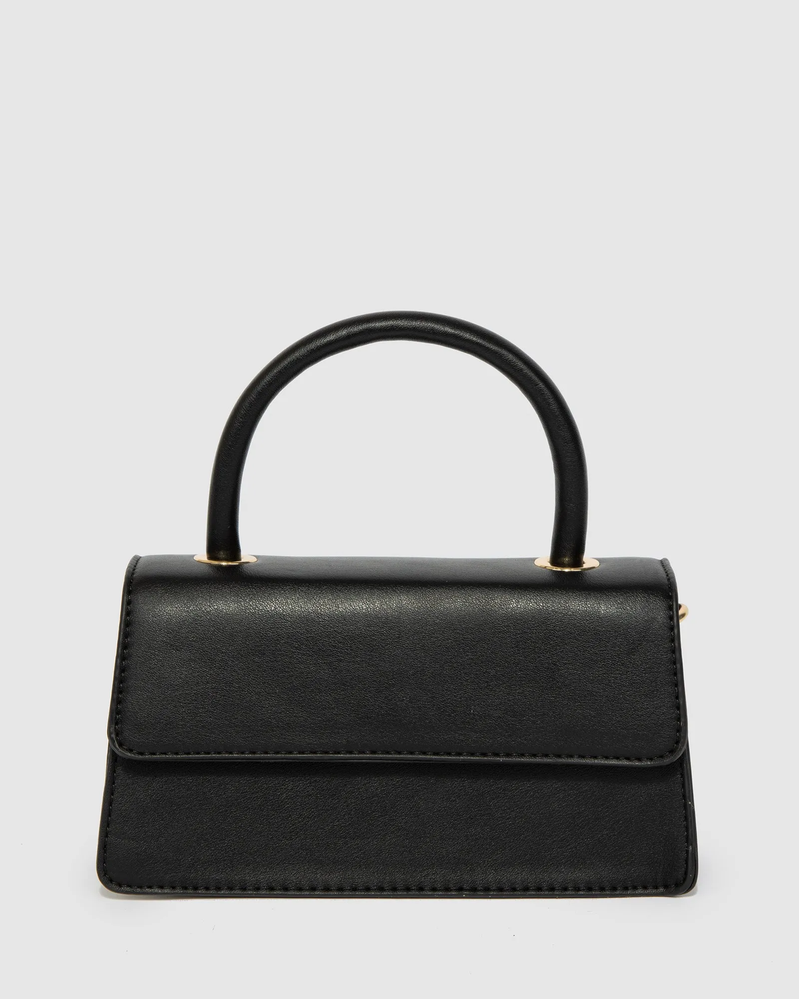 Black Luna Flap Top Handle Bag sold by Collete Hayman